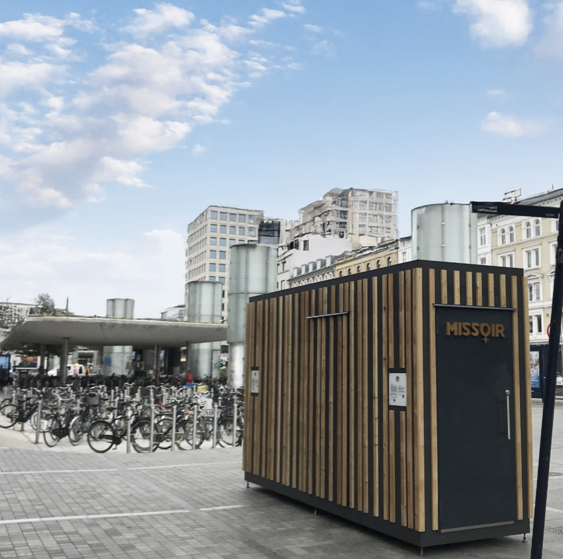 Öffentliche Missoir-Toilette in Kopenhagen